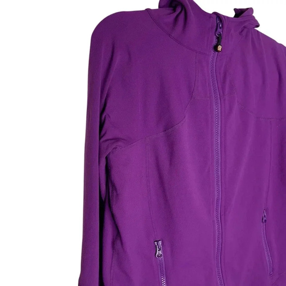 Lululemon Athletica Half Moon Purple Full Zip Jacket in Potion Purple Size 12 - Picture 4 of 10